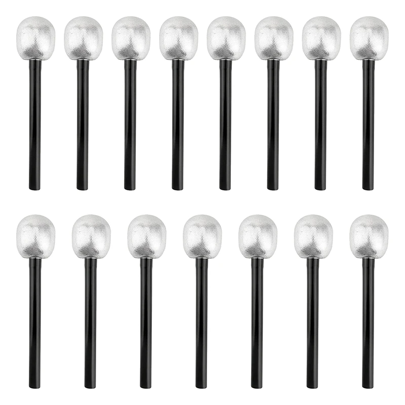 Hot Sale 15 Pack Toy Microphone Stage Mic Silver Glitter Microphone For Cosplay Stage Play Rock Star Prop Karaoke Theme Party
Hot Sale 15 Pack Toy Microphone Stage Mic Silver Glitter Microphone For Cosplay Stage Play Rock Star Prop Karaoke Theme Party