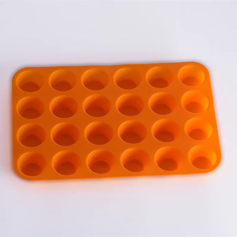 

24 Cavity Mini Muffin Silicone Mold Fondant Cake Tools Clay Candy Jelly Chocolate Cookies Cupcake Decorating Tray Molds