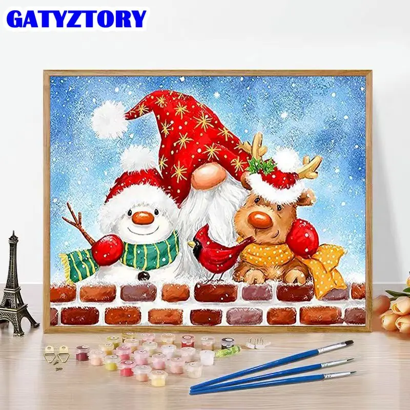 GATYZTORY Oil Painting By Number Christmas Gifts Drawing On Canvas Santa Claus Art Gift Coloring By Number Kits Home Decor
GATYZTORY Oil Painting By Number Christmas Gifts Drawing On Canvas Santa Claus Art Gift Coloring By Number Kits Home Decor