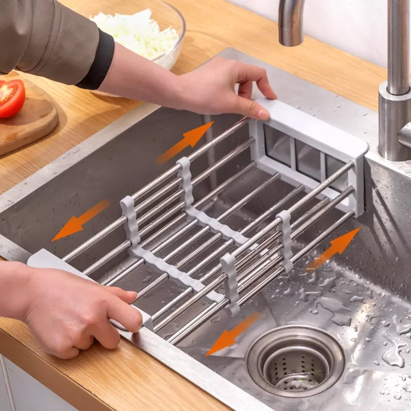 Adjustable Kitchen Stainless Steel Sink Rack Telescopic Sink Dish Rack Sink Holder Organizer Fruit Vegetable Washing Drainer
Adjustable Kitchen Stainless Steel Sink Rack Telescopic Sink Dish Rack Sink Holder Organizer Fruit Vegetable Washing Drainer