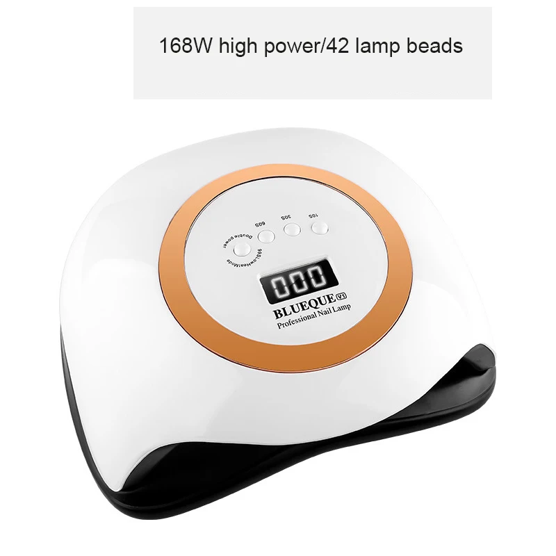 Nail Lamp With 42 LEDS 168W Led Uv Nail Dryer For Drying Nail All Gel Polish Timer Motion Sensing Professional for Manicure Tool
Nail Lamp With 42 LEDS 168W Led Uv Nail Dryer For Drying Nail All Gel Polish Timer Motion Sensing Professional for Manicure Tool