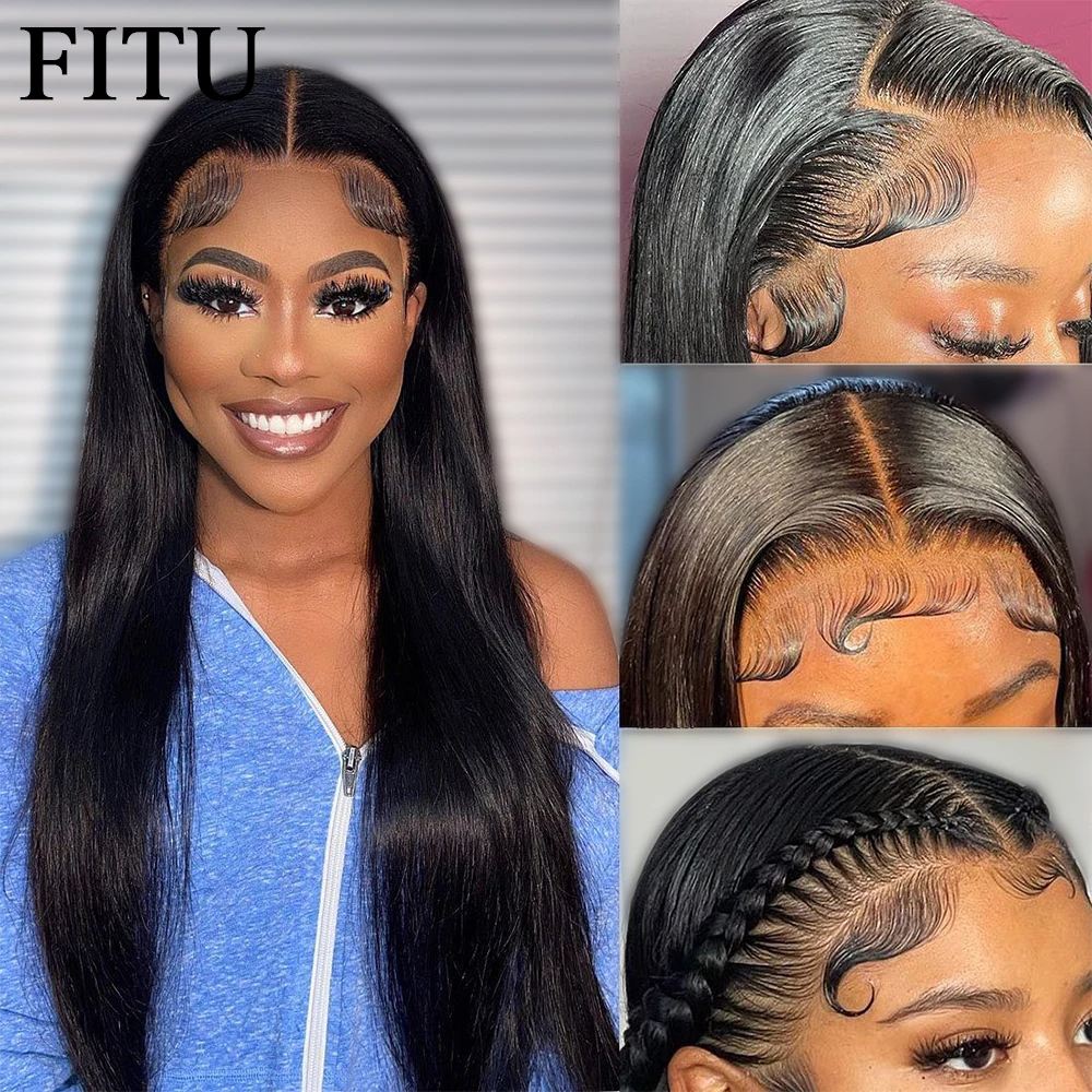 Wear And Go Glueless Wig Straight 13x4 HD Transparent Lace Closure Wigs Human Hair Ready To Wear Pre Cut Pre Plucked For Women
Wear And Go Glueless Wig Straight 13x4 HD Transparent Lace Closure Wigs Human Hair Ready To Wear Pre Cut Pre Plucked For Women