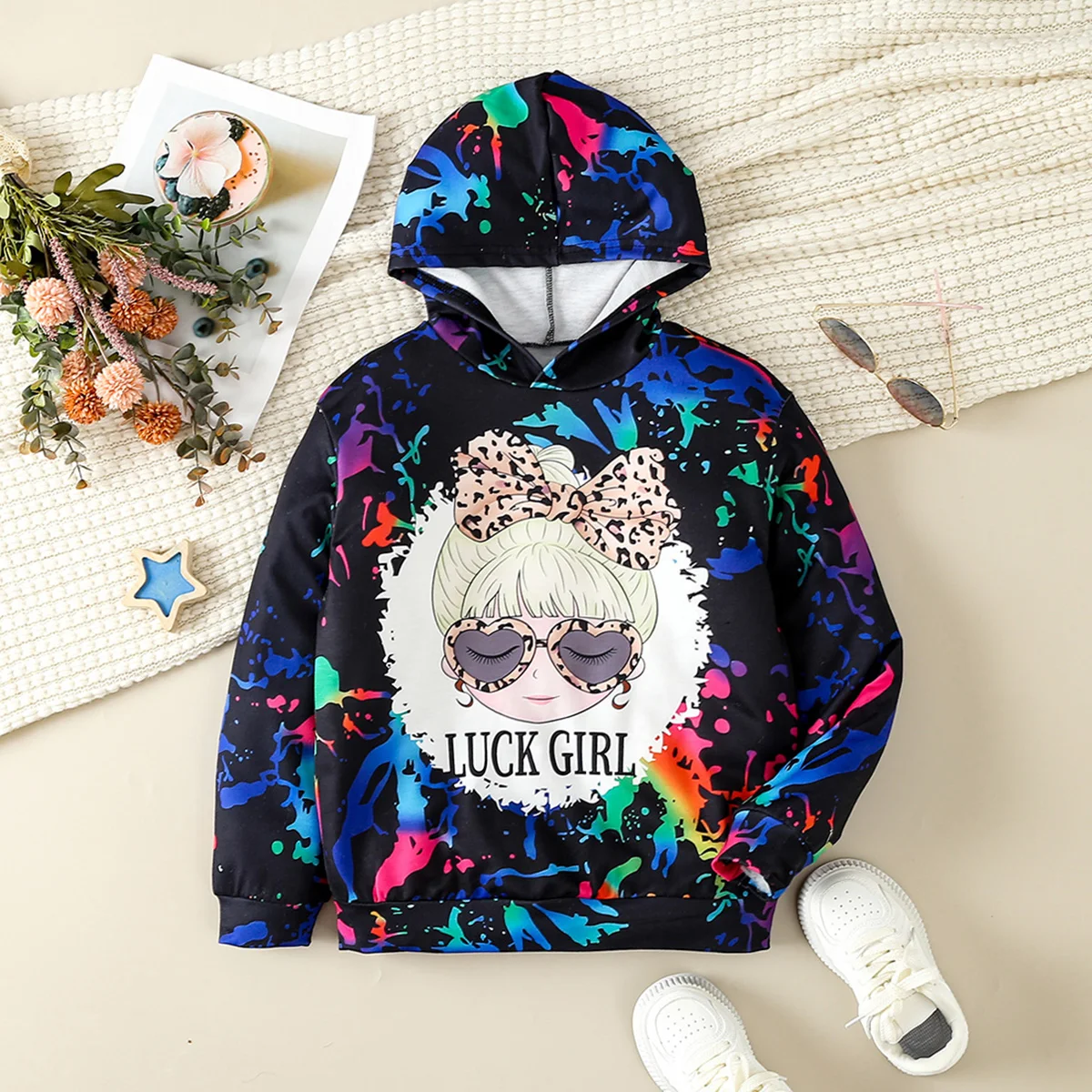 Свитер для девочек, Новинка осени 2023, модный разноцветный свитер с капюшоном и мультяшным принтом для девочек в Европе и Америке
Свитер для девочек, Новинка осени 2023, модный разноцветный свитер с капюшоном и мультяшным принтом для девочек в Европе и Америке