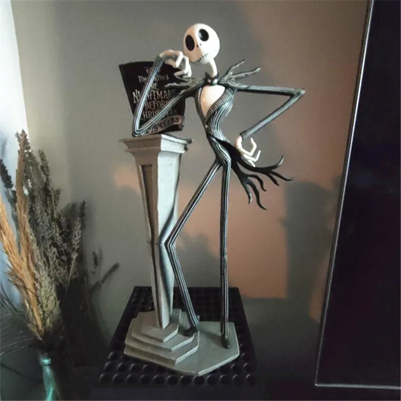 

Disney Anime 30cm The Nightmare Before Christmas Jack Skellington Action Figure PVC statue Collectible Model Toy kids child gift