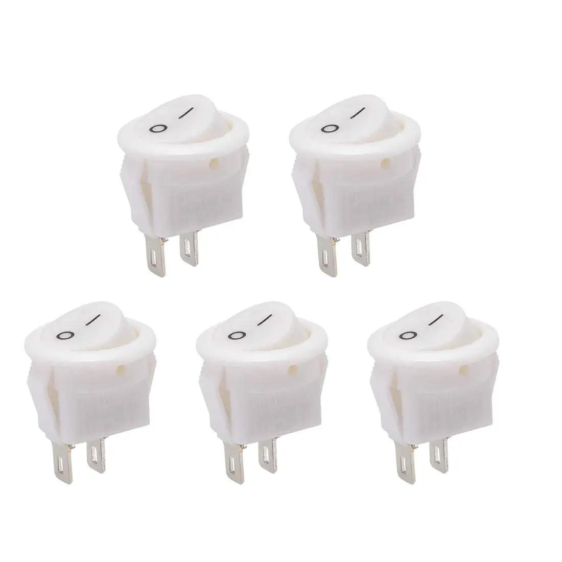 Keszoox SPST Boat Rocker Switch Round Toggle Switch White for Boat Marine 2pins ON/Off AC 250V/3A 125V/6A 5pcs
Keszoox SPST Boat Rocker Switch Round Toggle Switch White for Boat Marine 2pins ON/Off AC 250V/3A 125V/6A 5pcs