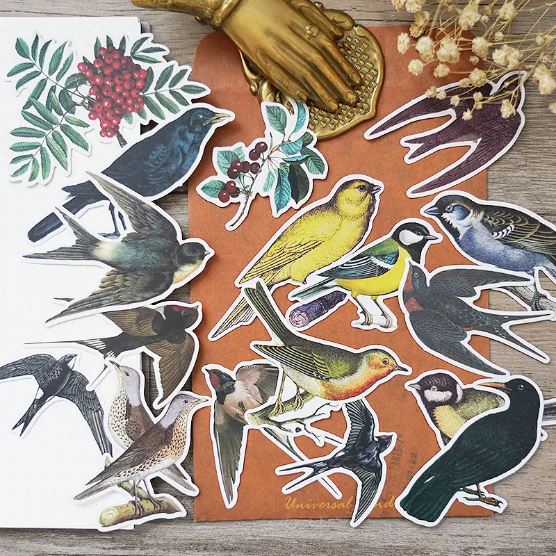 17PCS bird Stickers Crafts And Scrapbooking stickers kids toys book Decorative sticker DIY Stationery
17PCS bird Stickers Crafts And Scrapbooking stickers kids toys book Decorative sticker DIY Stationery