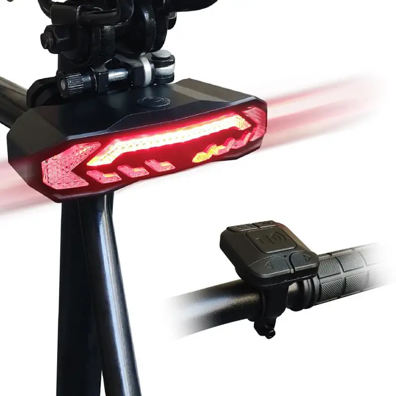 

Задняя лампа для велосипеда с дистанционным управлением, фонарь для велосипеда, легкая Противоугонная сигнализация безопасности, Автоматическая Индукционная велосипедная лампа