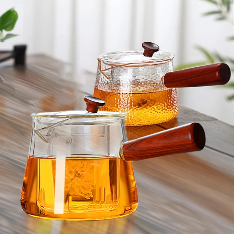 500-750ml Glass Tea Pot Side Handle High Temperature Resistant Electric Pottery Stove Tea Maker Household Kettle Thickened
500-750ml Glass Tea Pot Side Handle High Temperature Resistant Electric Pottery Stove Tea Maker Household Kettle Thickened