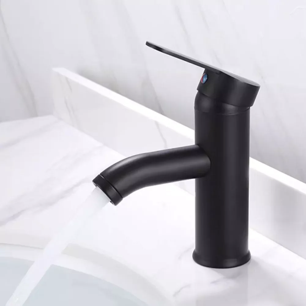 Black Bathroom Faucet Stainless Steel Sink Faucet Deck Mount Single Handle Washbasin Mixer Hot and Cold Tap Bathroom Mixer
Black Bathroom Faucet Stainless Steel Sink Faucet Deck Mount Single Handle Washbasin Mixer Hot and Cold Tap Bathroom Mixer