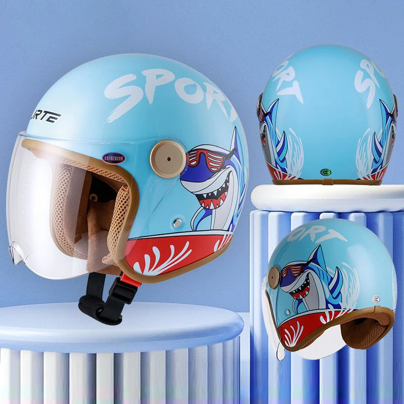 Kids Motorcycle Helmet Children's Open Face Helmet Lightweight Summer Safe and Comfortable Child Hard Hat for 5-10 Years Old
Kids Motorcycle Helmet Children's Open Face Helmet Lightweight Summer Safe and Comfortable Child Hard Hat for 5-10 Years Old