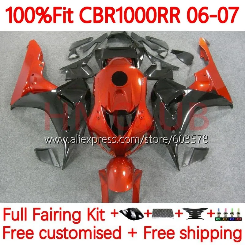 Injection Body For HONDA CBR 1000 RR CC 1000RR 1000CC CBR1000RR 2006 2007 CBR1000 RR 06 07 OEM orange gloss Fairing Kit 114No.50
Injection Body For HONDA CBR 1000 RR CC 1000RR 1000CC CBR1000RR 2006 2007 CBR1000 RR 06 07 OEM orange gloss Fairing Kit 114No.50