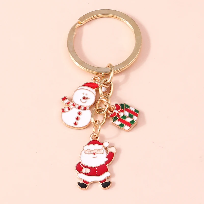 Cartoon Christmas Keychains Enamel Santa Claus Snowman Gift Box Pendants Keyrings for Women Men Handbag DIY Jewelry Accessories
Cartoon Christmas Keychains Enamel Santa Claus Snowman Gift Box Pendants Keyrings for Women Men Handbag DIY Jewelry Accessories