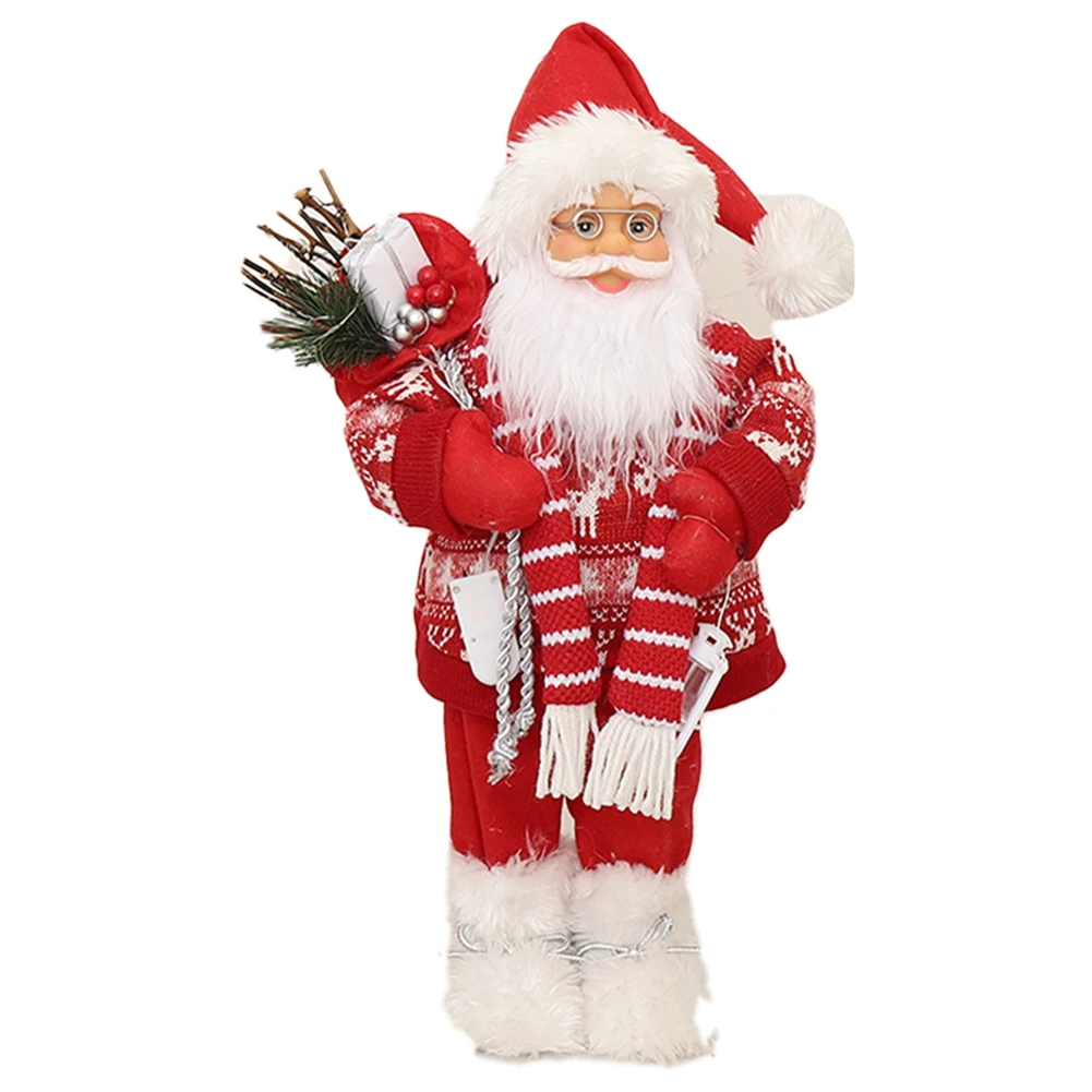 Red Santa Claus Home Decoration Standing Santa Claus Christmas Decorations New Year Children's Gifts, 45cm
Red Santa Claus Home Decoration Standing Santa Claus Christmas Decorations New Year Children's Gifts, 45cm