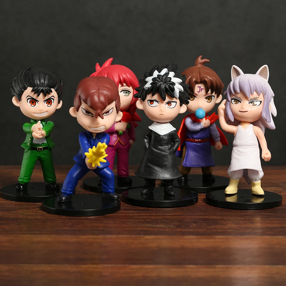 10cm YuYu Hakusho Urameshi Yuusuke Kurama Hiei Kuwabara Kazuma Cute Kawaii Anime Toys Figures 6pcs/set
10cm YuYu Hakusho Urameshi Yuusuke Kurama Hiei Kuwabara Kazuma Cute Kawaii Anime Toys Figures 6pcs/set