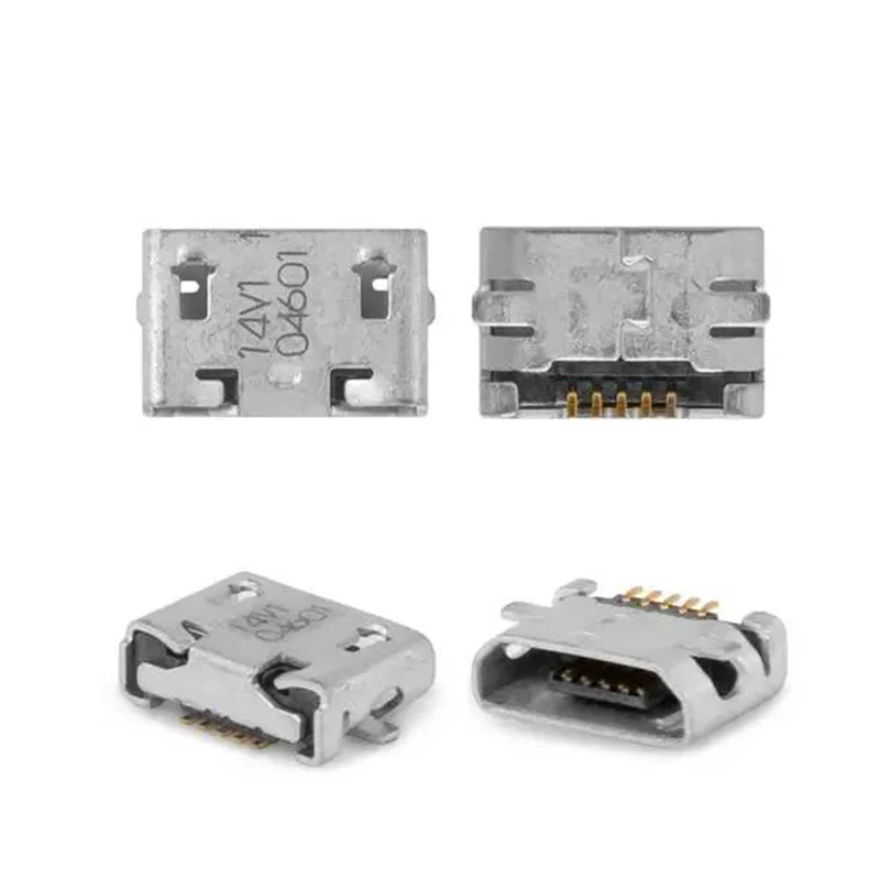 100-500 шт. Micro USB разъем для док-станции Разъем зарядного порта Nokia 105 207 208 220 Dual SIM 230 Asha