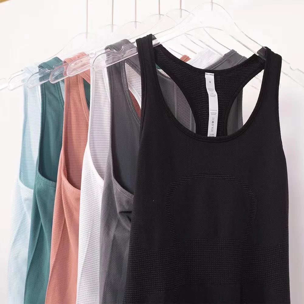Lulu Women Summer Cotton Sleeveless Vest Quick-drying Mesh Sports Top Fitness Clothing T-shirt Gym Yoga Wear Workout Tops
Lulu Women Summer Cotton Sleeveless Vest Quick-drying Mesh Sports Top Fitness Clothing T-shirt Gym Yoga Wear Workout Tops