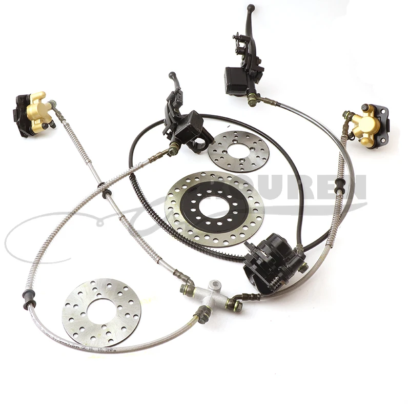 Front Disc Brake Master Cylinder Hydrualic Caliper Assembly for Chinese 50cc 70cc 90cc 110cc 125cc ATV Quad
Front Disc Brake Master Cylinder Hydrualic Caliper Assembly for Chinese 50cc 70cc 90cc 110cc 125cc ATV Quad