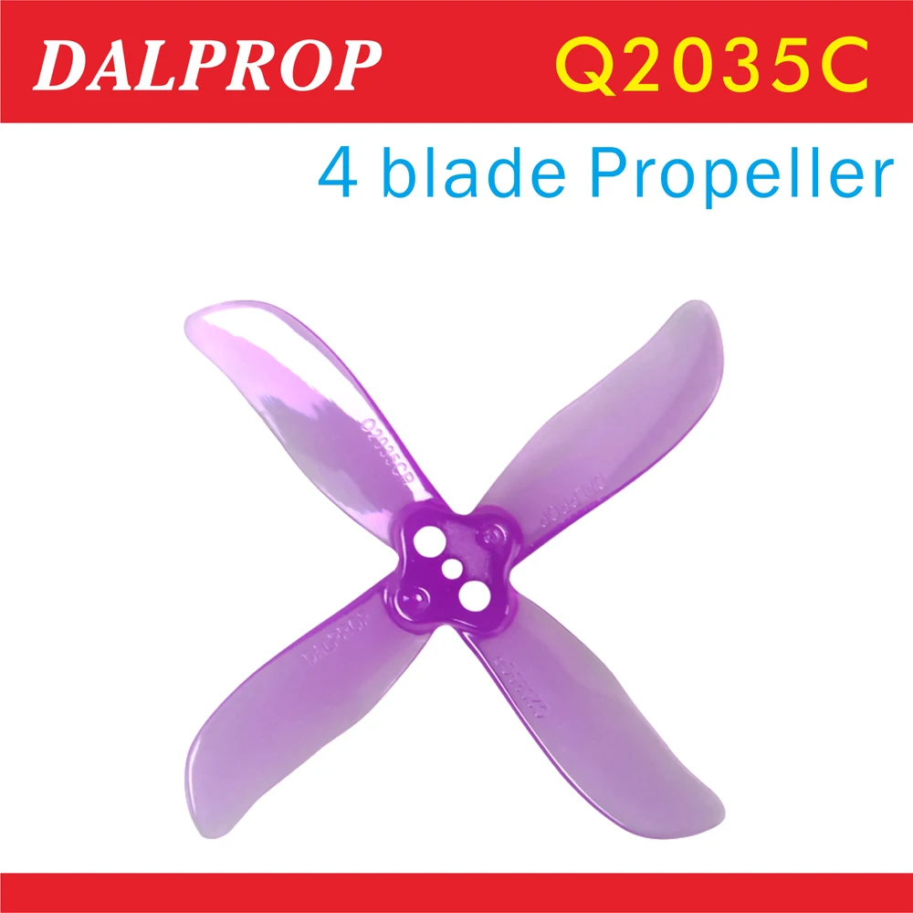DALPROP 8PCS/4Pairs Cyclone Q2035C Props 2 Inch 4 Blade Propeller CW CCW for 80 85 90 Ting Whoop Drone
DALPROP 8PCS/4Pairs Cyclone Q2035C Props 2 Inch 4 Blade Propeller CW CCW for 80 85 90 Ting Whoop Drone