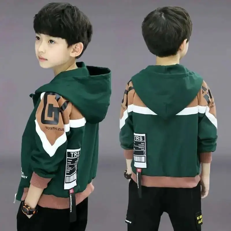 Children's Clothing Boys Autumn Casual Hooded All-match Jacket Sports Comfortable Spring Kids Coats 10 12 Years Old Fall Clothes
Children's Clothing Boys Autumn Casual Hooded All-match Jacket Sports Comfortable Spring Kids Coats 10 12 Years Old Fall Clothes