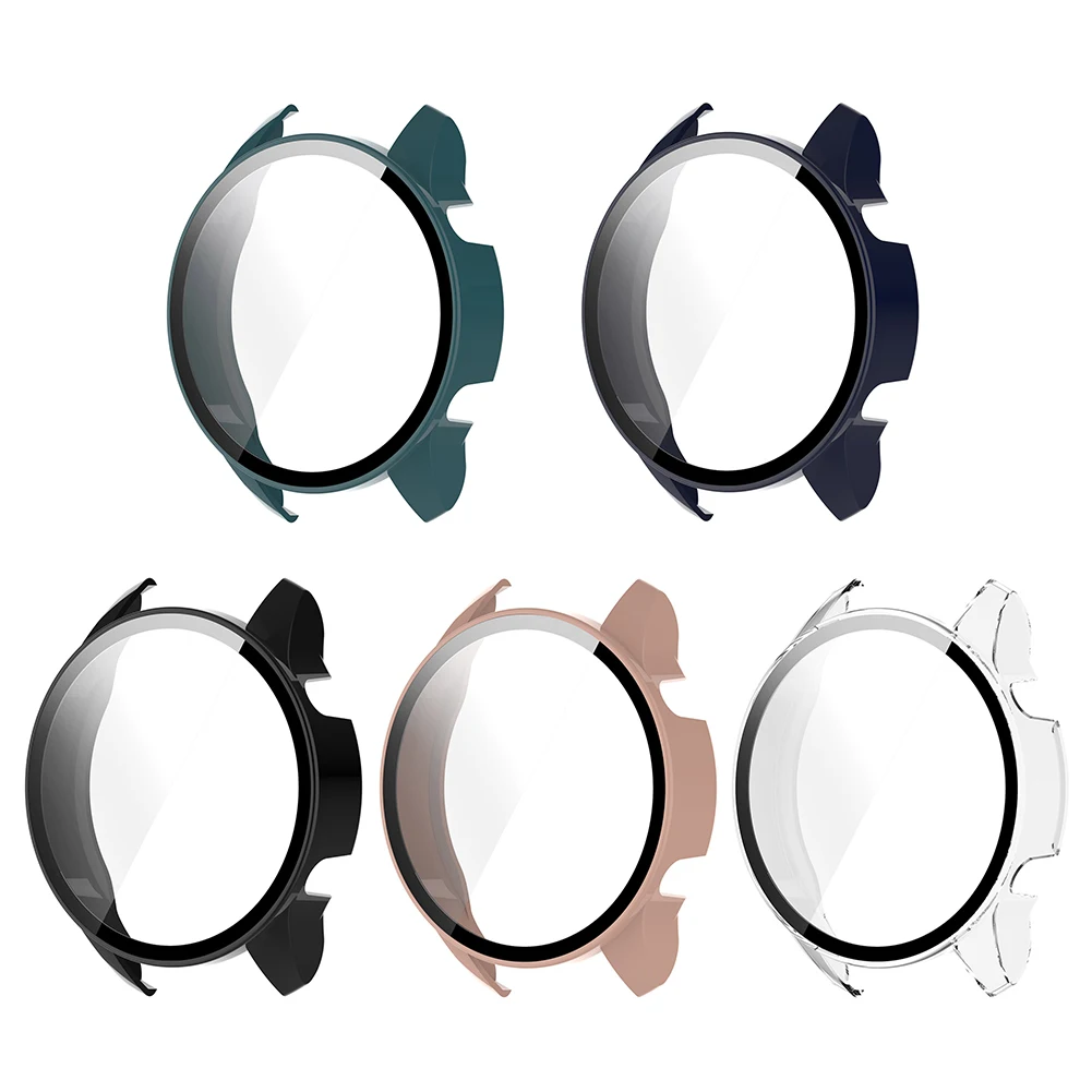 

Защитный чехол для часов Xiaomi Mi Watch, цветной спортивный защитный бампер с рамкой, чехол из закаленного стекла, защитный чехол на весь экран