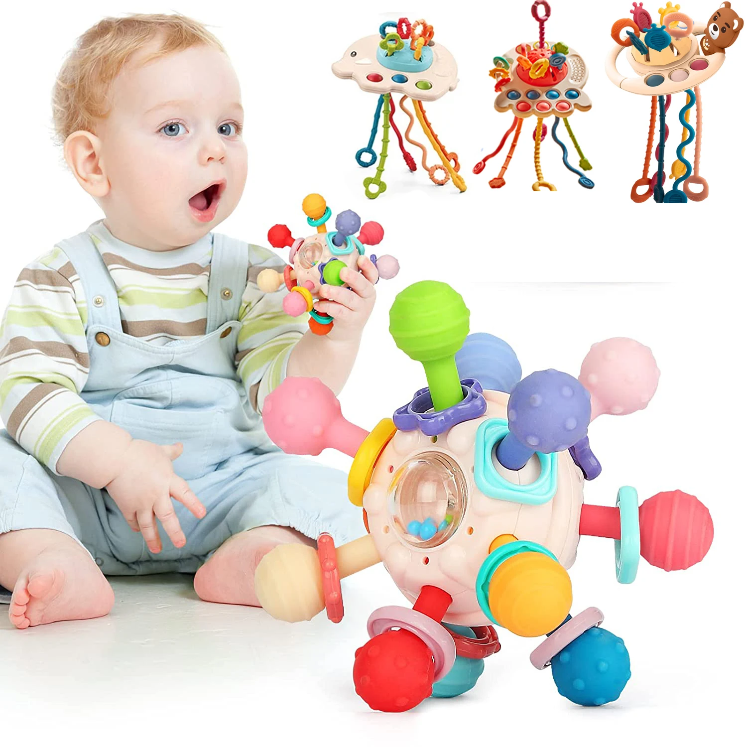 Baby Toys 0 12 Months Sensory Rattle Teether Grasping Activity Baby Development Toys Silicone Teething Baby Ball Toys For Babies
Baby Toys 0 12 Months Sensory Rattle Teether Grasping Activity Baby Development Toys Silicone Teething Baby Ball Toys For Babies