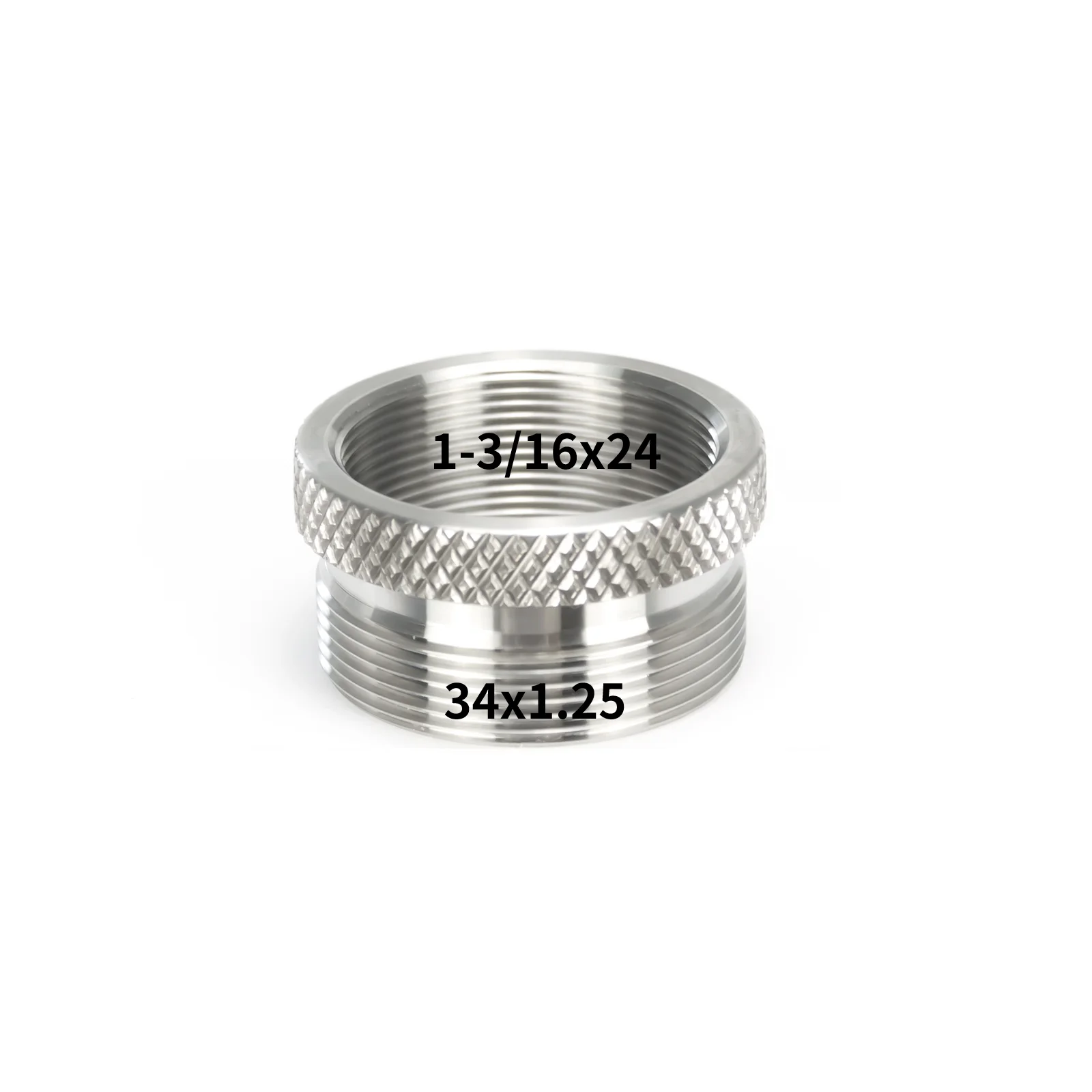 Stainless Steel M34x1.25 to 1-3/16x24 (1.1875x24) Adapter Ring QD Convertor For 1.45"OD 7"L Cleaning Tube Filter,Booster
Stainless Steel M34x1.25 to 1-3/16x24 (1.1875x24) Adapter Ring QD Convertor For 1.45"OD 7"L Cleaning Tube Filter,Booster
