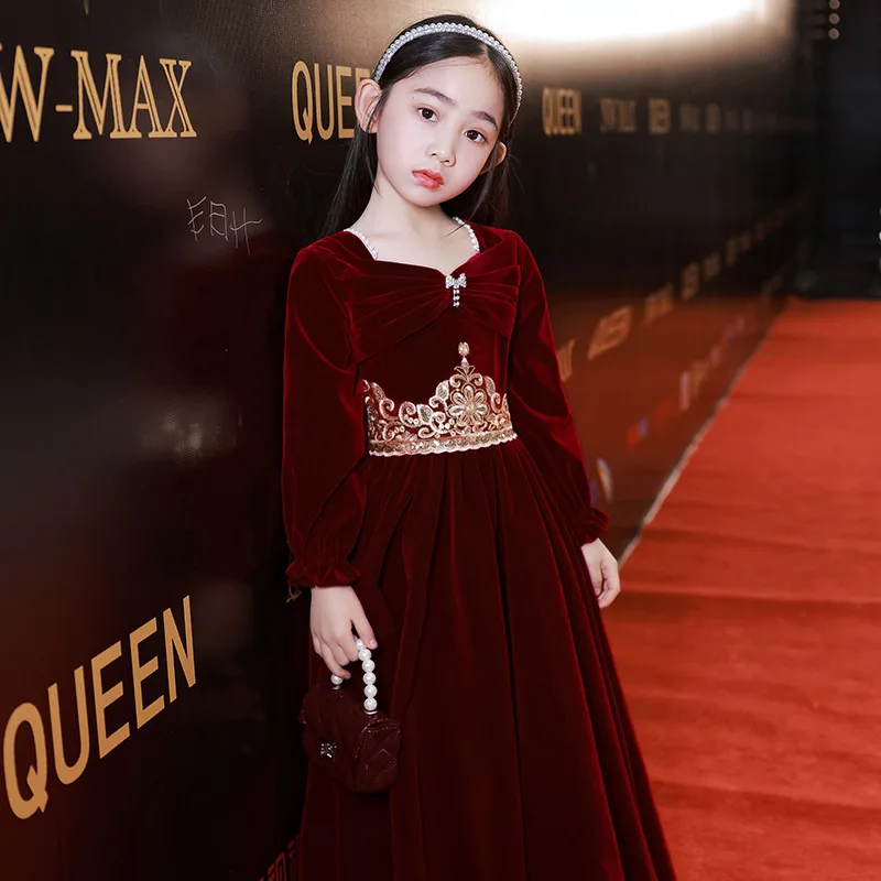 High-end Girl Dresses Winter warm Autumn Teenager Party Gown Formal Dress Long Sleeve Princess Kids Christmas Clothes Gift 4 14Y
High-end Girl Dresses Winter warm Autumn Teenager Party Gown Formal Dress Long Sleeve Princess Kids Christmas Clothes Gift 4 14Y