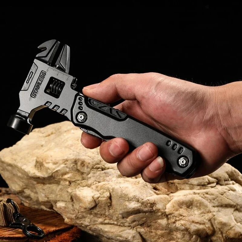 Multi functional adjustable open-end wrench combination universal folding pliers EDC tool spanner
Multi functional adjustable open-end wrench combination universal folding pliers EDC tool spanner
