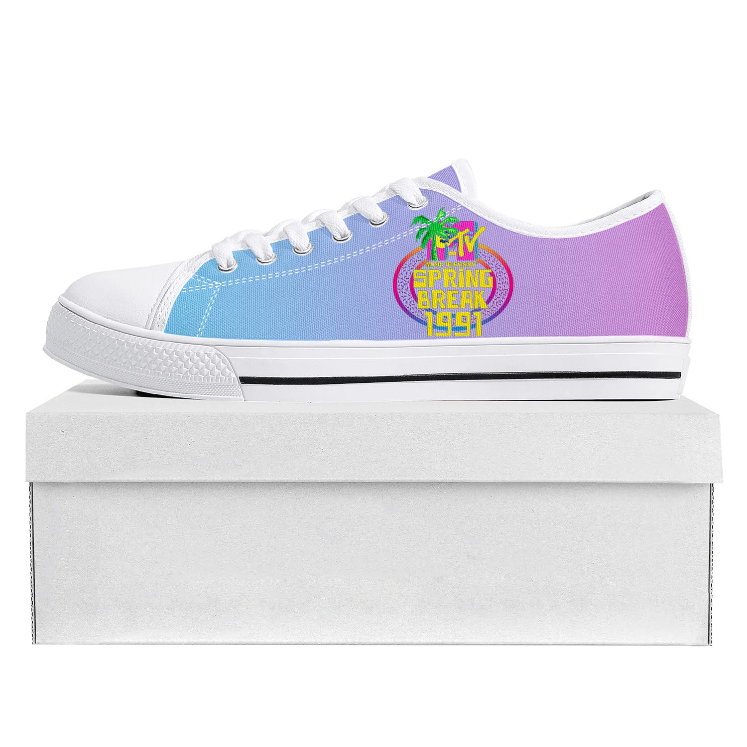 MTV Spring Break 1991 Low Top High Quality Sneakers Mens Womens Teenager Canvas Sneaker Prode Casual Couple Shoes Custom Shoe
MTV Spring Break 1991 Low Top High Quality Sneakers Mens Womens Teenager Canvas Sneaker Prode Casual Couple Shoes Custom Shoe