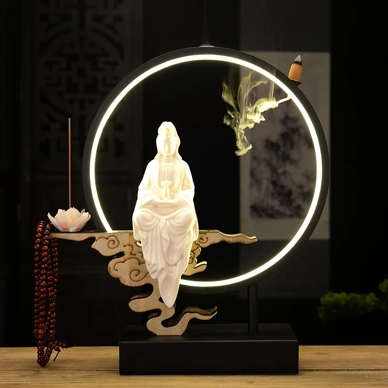 Smoke Fountain Zen Incense Burner Censer Stand Fragrance Incense Holder Backflow Fuente De Incienso Home Fragrance Products
Smoke Fountain Zen Incense Burner Censer Stand Fragrance Incense Holder Backflow Fuente De Incienso Home Fragrance Products