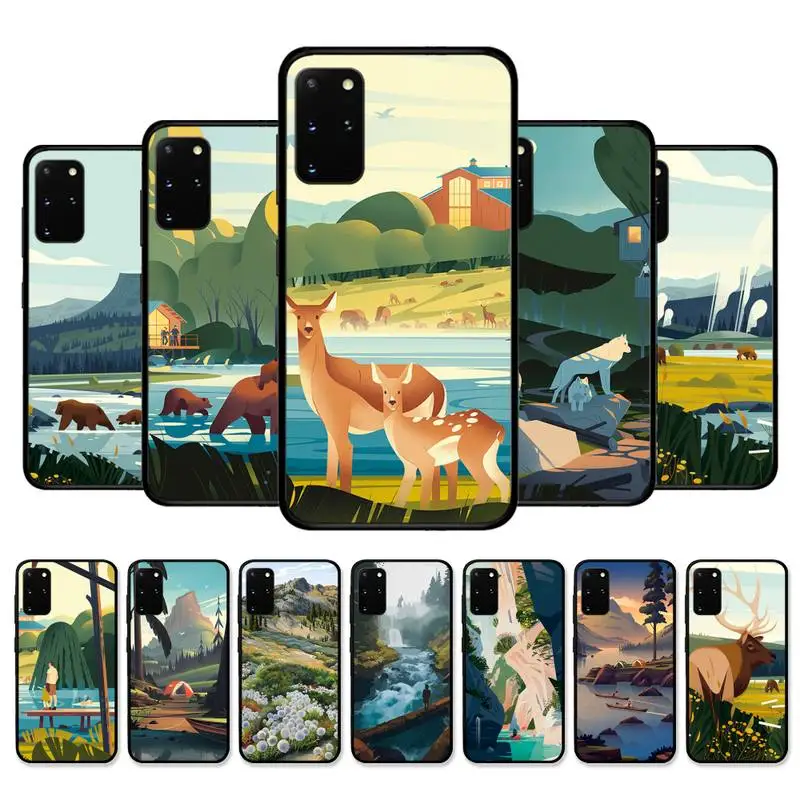 Mountain Landscape Painting Phone Case For Samsung S 9 10 20 21 22 23 30 23plus lite Ultra FE S10lite Fundas 
Mountain Landscape Painting Phone Case For Samsung S 9 10 20 21 22 23 30 23plus lite Ultra FE S10lite Fundas
