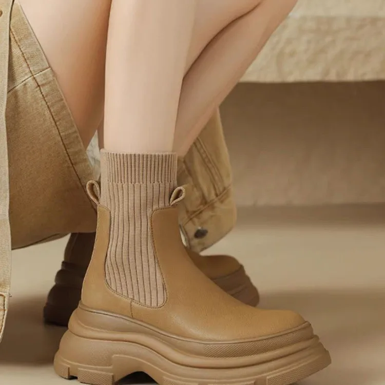 Winter Platform Women Short Boots Fashion Slip on Ankle Boot Ladies Elegant Outdoor Thick Bottom Botines Mujer Platform Boots
Winter Platform Women Short Boots Fashion Slip on Ankle Boot Ladies Elegant Outdoor Thick Bottom Botines Mujer Platform Boots