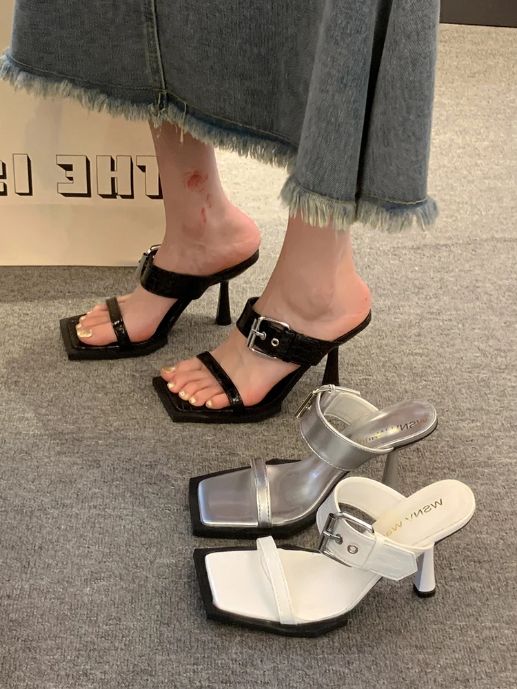 Square Toe Shoes Slippers Casual Slides Women Heels Pantofle Luxury High Summer Thin 2023 PU Microfiber Bonded Leather Rubber
Square Toe Shoes Slippers Casual Slides Women Heels Pantofle Luxury High Summer Thin 2023 PU Microfiber Bonded Leather Rubber