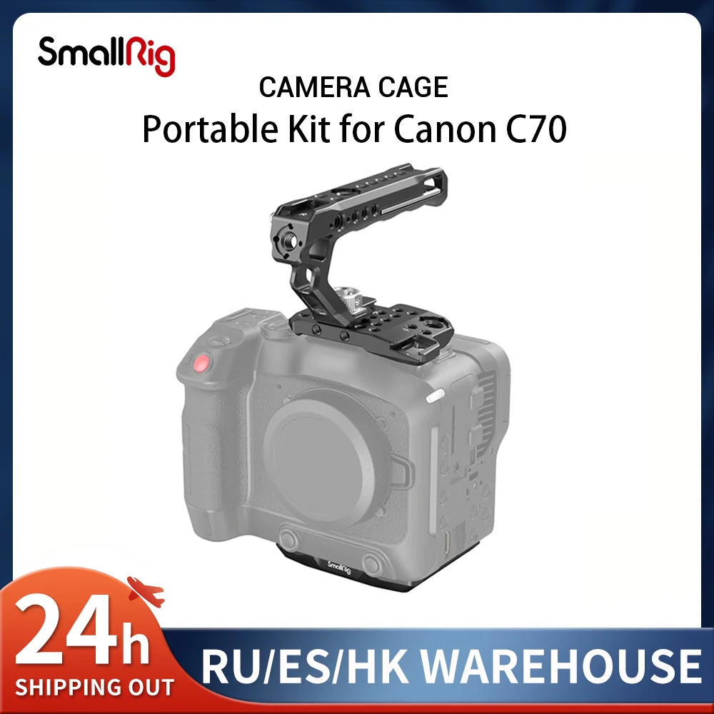 SmallRig Portable Camera handle Kit for Canon C70 Features multiple 1/4-20 threaded holes cold shoes 3190/3189
SmallRig Portable Camera handle Kit for Canon C70 Features multiple 1/4-20 threaded holes cold shoes 3190/3189