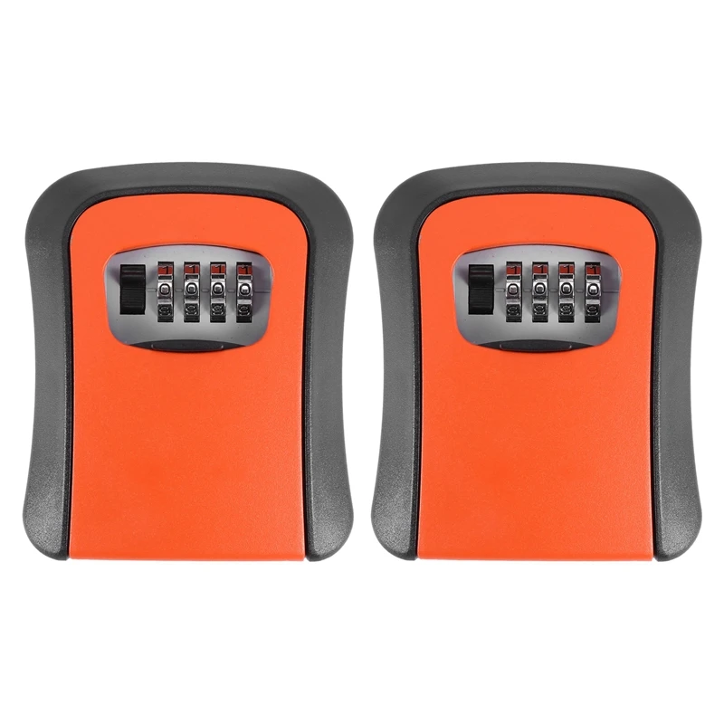 2X Orange Password Key Lock Box Wall Mounted Zinc Alloy Key Box Weatherproof 4 Digit Combination Key Storage Lock Box
2X Orange Password Key Lock Box Wall Mounted Zinc Alloy Key Box Weatherproof 4 Digit Combination Key Storage Lock Box