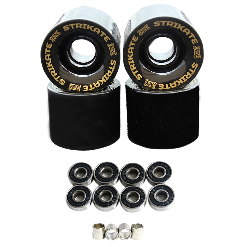 STRIKATE Durable 4Pcs/Set 60X45mm Skateboard Wheels With Bearing Gasket For Double Warp Action Skateboard Longboard
STRIKATE Durable 4Pcs/Set 60X45mm Skateboard Wheels With Bearing Gasket For Double Warp Action Skateboard Longboard