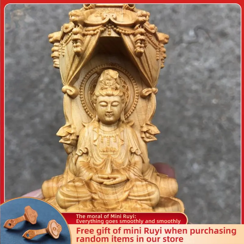 Cliff Cypress Wood Carving Western Three Holy Figures Buddha Ornaments Avalokitesvara Artifact Figurine Desk Decoration
Cliff Cypress Wood Carving Western Three Holy Figures Buddha Ornaments Avalokitesvara Artifact Figurine Desk Decoration