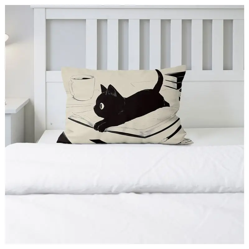 Cute Black Cat Pillowcase Pet Dog Cat Pillow Case Home Decor Sofa Bed Living Room Pillow Cover Boy Girl Kid Gift Room Aesthetics
Cute Black Cat Pillowcase Pet Dog Cat Pillow Case Home Decor Sofa Bed Living Room Pillow Cover Boy Girl Kid Gift Room Aesthetics
