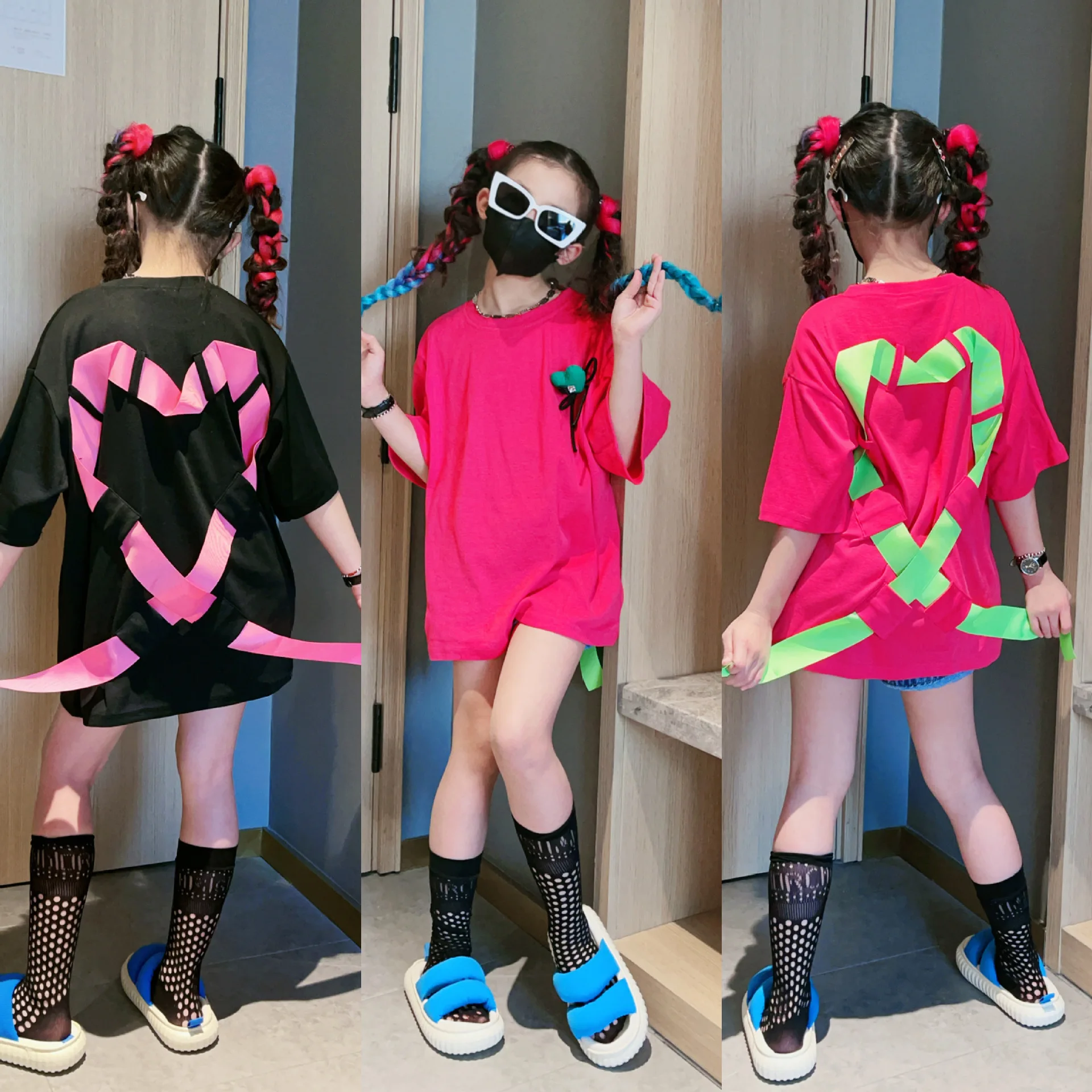 Girls Summer Long Tops 8 10 years Fashion Streetwear Teen Girls Short Sleeve Long T-shirt
Girls Summer Long Tops 8 10 years Fashion Streetwear Teen Girls Short Sleeve Long T-shirt