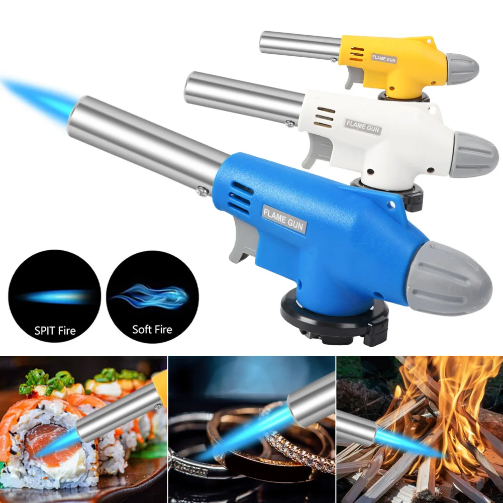 New Welding Gas Burner Flame Gas Torch Flame Gun Blowtorch Cooking Soldering Butane AutoIgnition gas-Burner Lighter Heating
New Welding Gas Burner Flame Gas Torch Flame Gun Blowtorch Cooking Soldering Butane AutoIgnition gas-Burner Lighter Heating