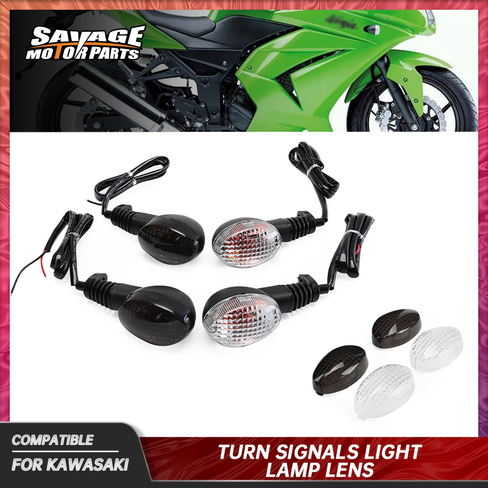 Motorcycle LED Turn Signal Light For KAWASAKI KLX 125 150 L X230 X250 S/SF X300 SM D-TRACKER NINJA 250R Indicator Lamps Lens
Motorcycle LED Turn Signal Light For KAWASAKI KLX 125 150 L X230 X250 S/SF X300 SM D-TRACKER NINJA 250R Indicator Lamps Lens