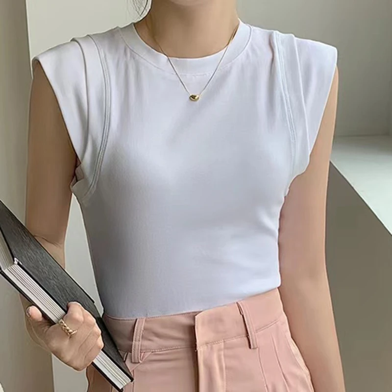 Summer Women T-Shirt Y2K Gyaru Clothing Tank Top Cotton Slim Tshirt Female Sleeveless Vest Top Summer Spring O Neck Tees
Summer Women T-Shirt Y2K Gyaru Clothing Tank Top Cotton Slim Tshirt Female Sleeveless Vest Top Summer Spring O Neck Tees
