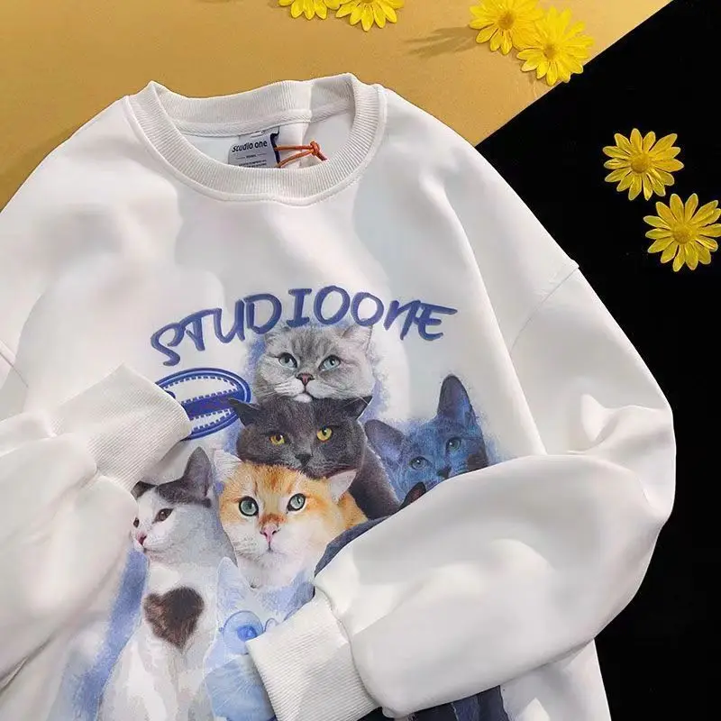 Kawaii Anime Cat Print Graphic Hoodies Women O Neck Harajuku Hip Hop Large Size Sweatshirts Cartoon Loose Casual Korean Autumn
Kawaii Anime Cat Print Graphic Hoodies Women O Neck Harajuku Hip Hop Large Size Sweatshirts Cartoon Loose Casual Korean Autumn