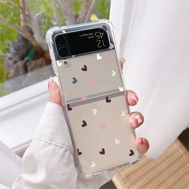 Case For Samsung Galaxy Z Flip 3 4 5G Funda Z Flip3 Clear PC Hard Shockproof Back Luxury Phone Coque Love Line Flower
Case For Samsung Galaxy Z Flip 3 4 5G Funda Z Flip3 Clear PC Hard Shockproof Back Luxury Phone Coque Love Line Flower