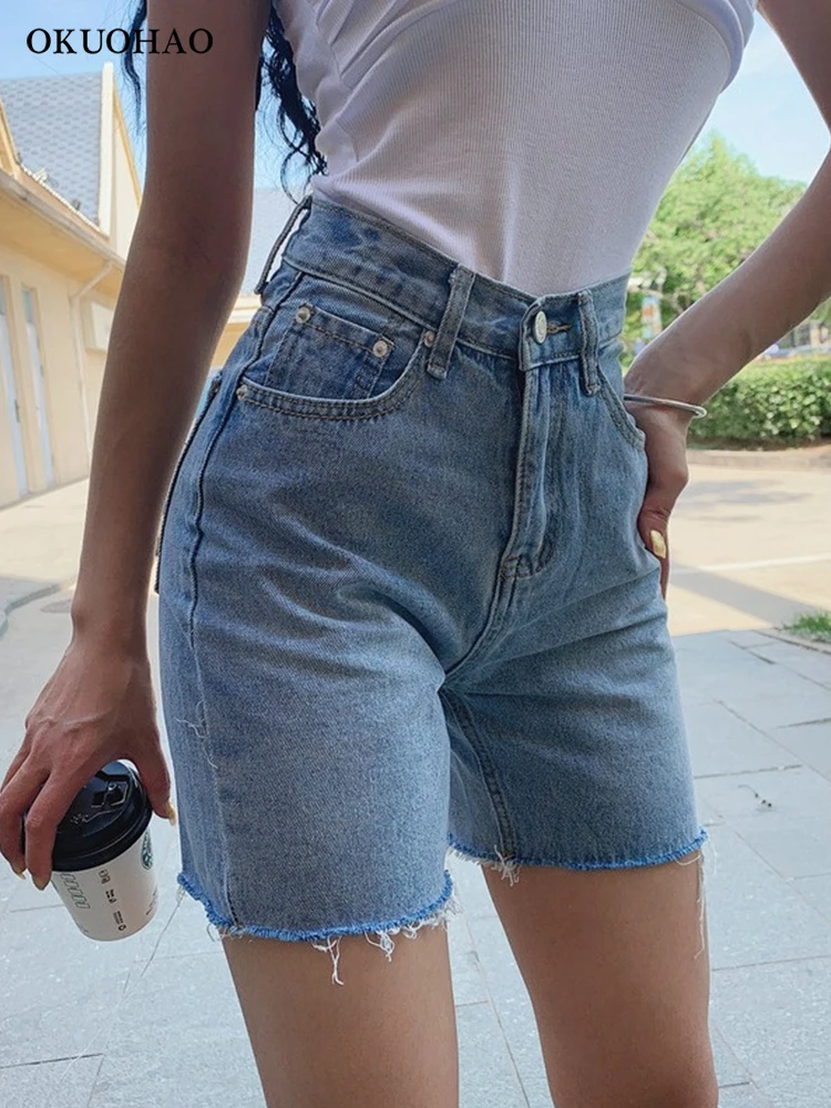 High Waist Slim Denim Shorts Bermuda Baggy Slim Woman New Fashion Tassel Tight Five-point Denim Shorts Washed Sexy Female Summer
High Waist Slim Denim Shorts Bermuda Baggy Slim Woman New Fashion Tassel Tight Five-point Denim Shorts Washed Sexy Female Summer