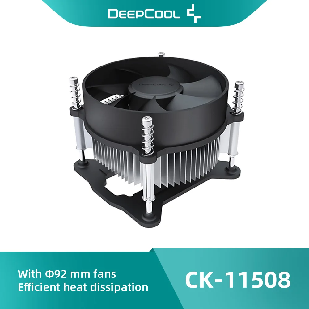 

DeepCool CK-11508 кулер для процессора с 92 мм компьютерным вентилятором, радиатор для охлаждения процессора для LGA1200/1151/1150/1155 вентиляторов и охлажде...