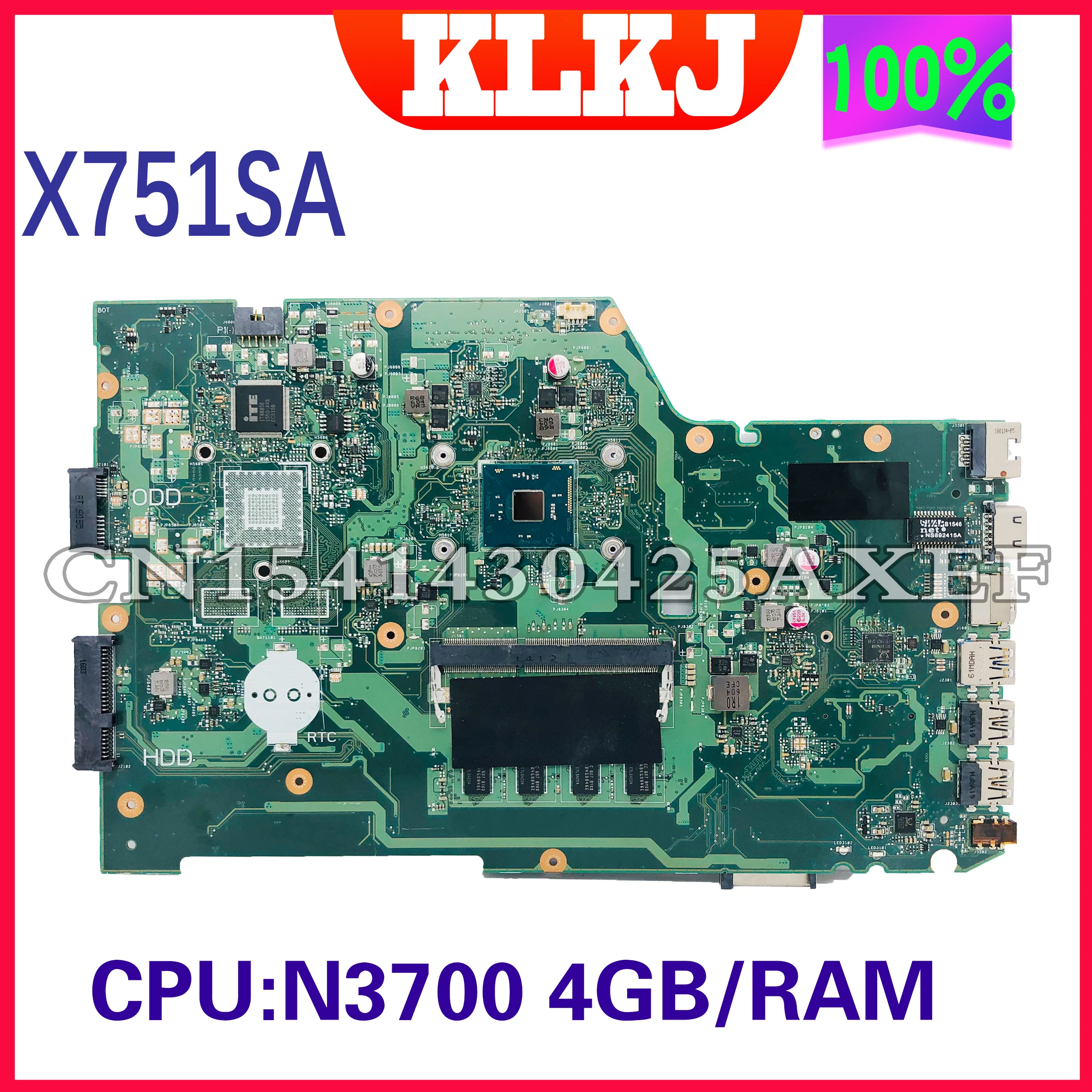 Материнская плата Dinzi X751NA для ноутбука ASUS X751NA X751NC X751N X751NV, материнская плата Celeron с N4200 4 Гб ОЗУ, 100% хорошо работает
Материнская плата Dinzi X751NA для ноутбука ASUS X751NA X751NC X751N X751NV, материнская плата Celeron с N4200 4 Гб ОЗУ, 100% хорошо работает