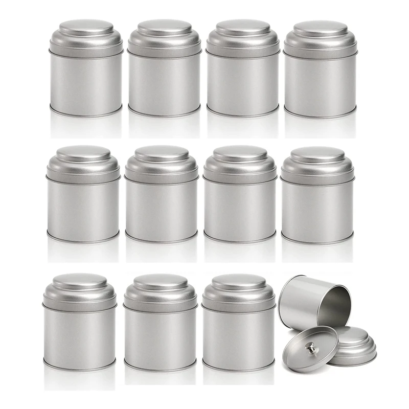 12 Pcs Tea Tin Canister With Airtight Double Lid 8Oz Round Tin Can Box Small Kitchen Tea Canister Loose Leaf
12 Pcs Tea Tin Canister With Airtight Double Lid 8Oz Round Tin Can Box Small Kitchen Tea Canister Loose Leaf