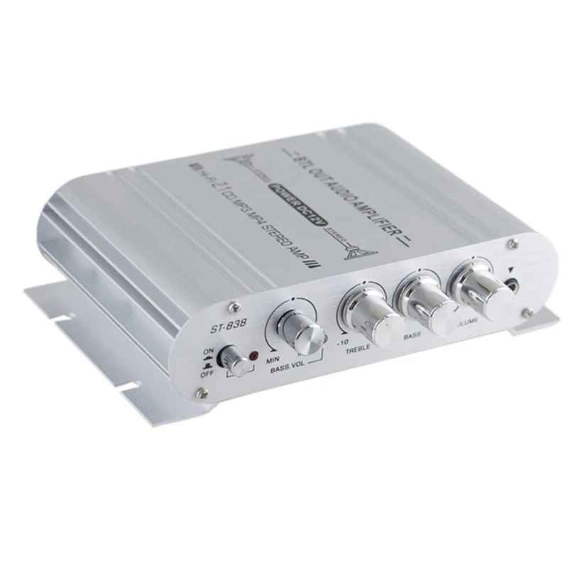 Car Stereo Amplifier Speaker Hifi Power 2.1 Channel Home Subwoofer Audio Output 12V Audio System Easy To Use 
Car Stereo Amplifier Speaker Hifi Power 2.1 Channel Home Subwoofer Audio Output 12V Audio System Easy To Use