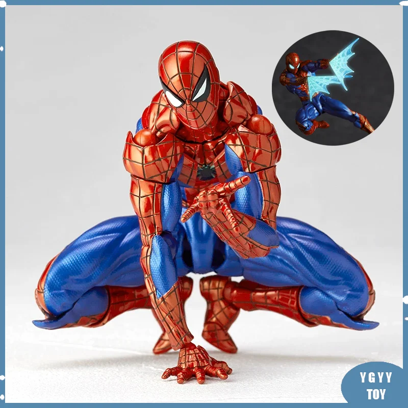 

Marvel Spider-man 2.0 Peter Parker Action Figure Revoltech Amazing Yamaguchi Spiderman Figure Collection Model Toys Christmas